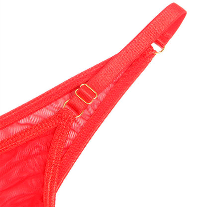 Subblime 955519 – Ensemble lingerie rouge avec chaînes – vue produit 7