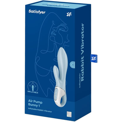 Satisfyer Air Pump Bunny 1 — Rabbit gonflable bleu — vue officielle Dreamlove 5