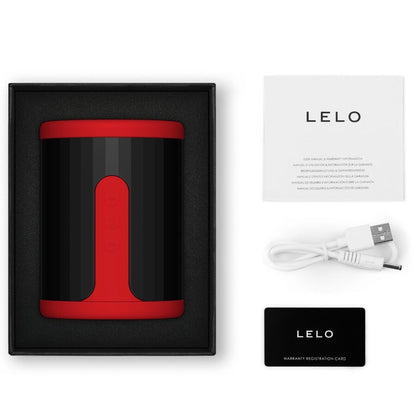 LELO F2S – Masturbateur masculin rouge – vue produit 9
