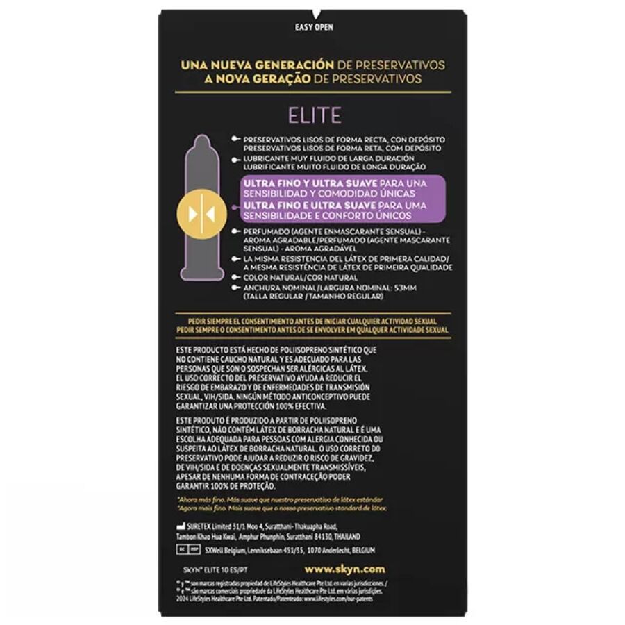 SKYN Elite — préservatifs ultra-fins sans latex, 10 unités — vue 2