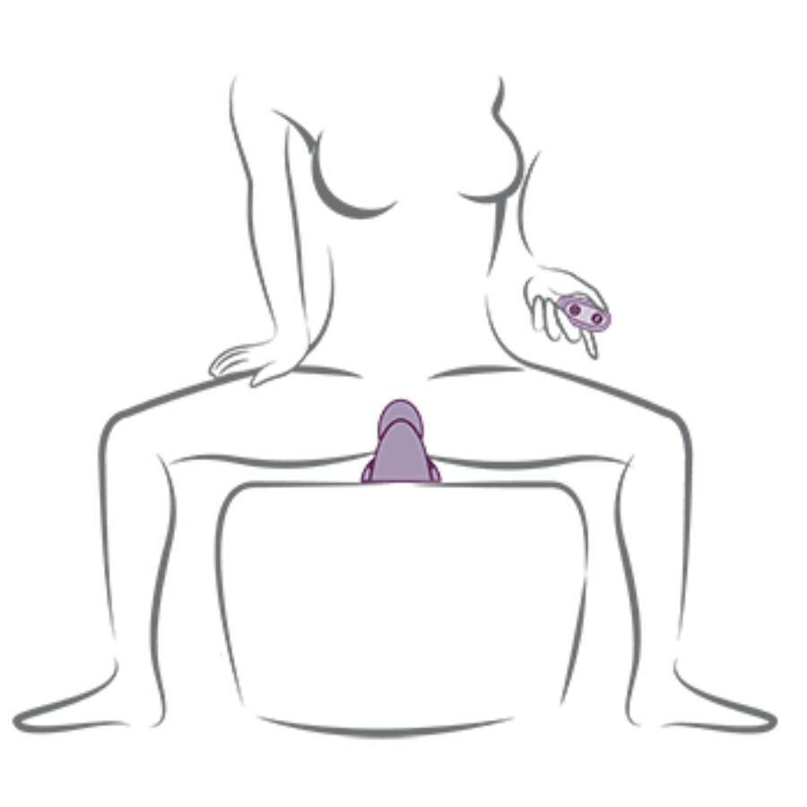 Rocks-Off Vibromasseur Assis Violet Ruby Glow — vue 6