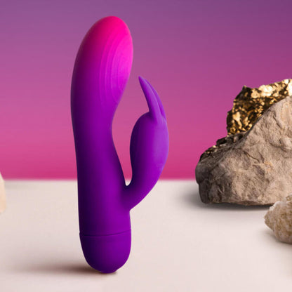 Rocks-Off Glo-Girl Rabbit — Vibromasseur rabbit violet — vue 3