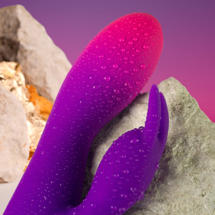 Rocks-Off Glo-Girl Rabbit — Vibromasseur rabbit violet — vue 4