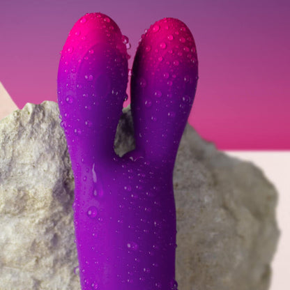 Rocks-Off Glo-Girl Bunny — Stimulateur externe violet — vue 4