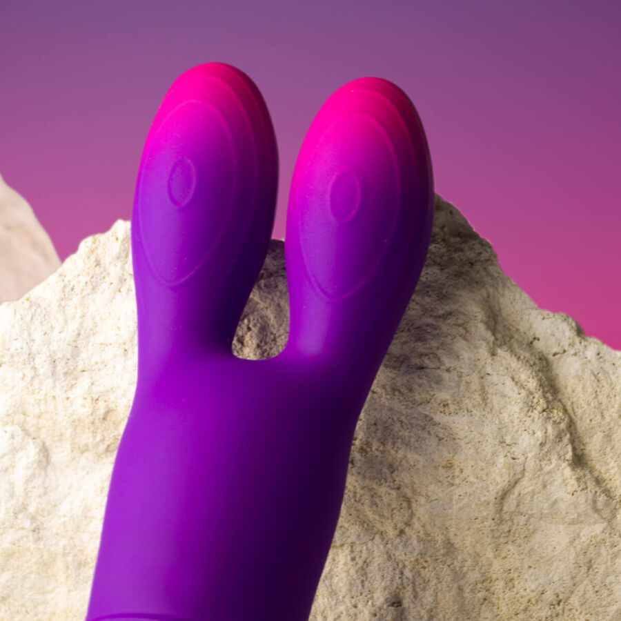 Rocks-Off Glo-Girl Bunny — Stimulateur externe violet — vue 5
