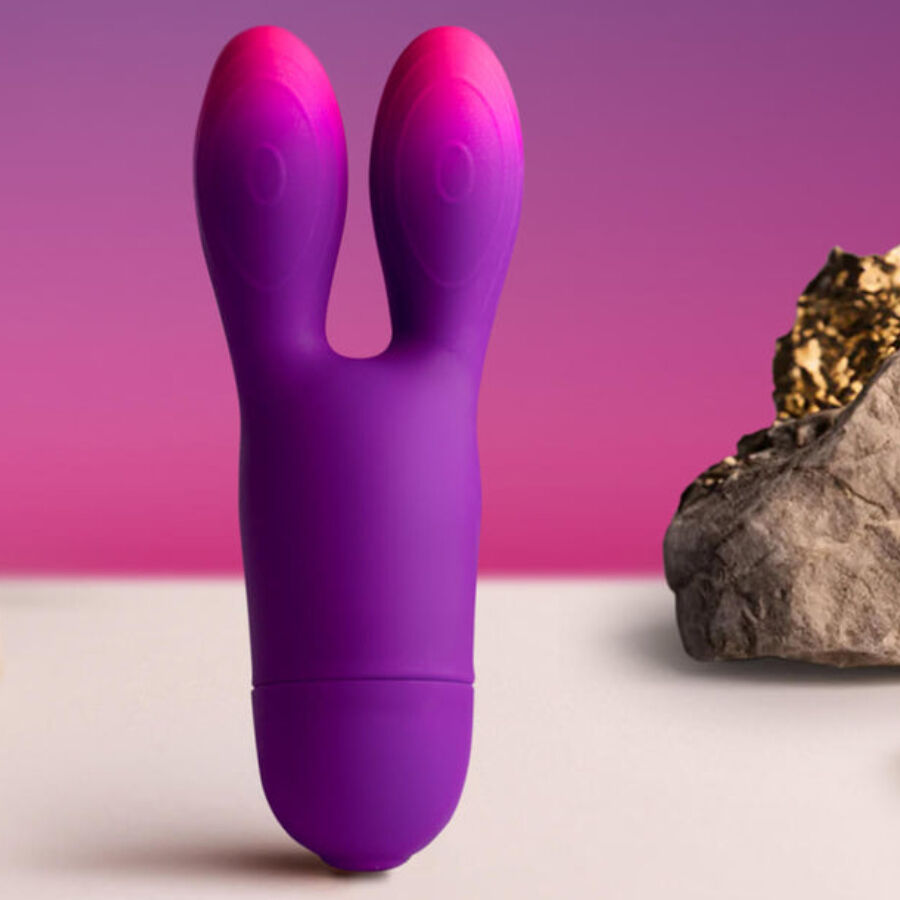 Rocks-Off Glo-Girl Bunny — Stimulateur externe violet — vue 2