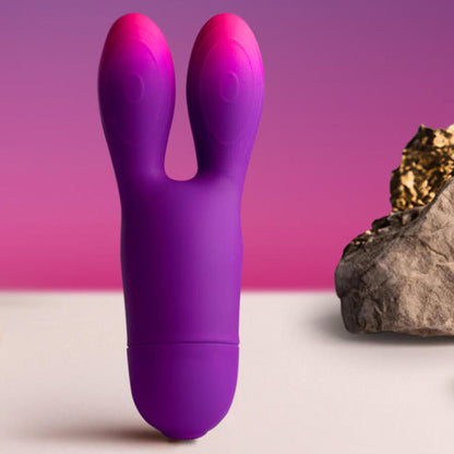 Rocks-Off Glo-Girl Bunny — Stimulateur externe violet — vue 2