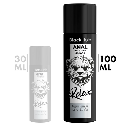 Black Hole – Relaxant anal jojoba relax base silicone 100 ml – vue produit 2