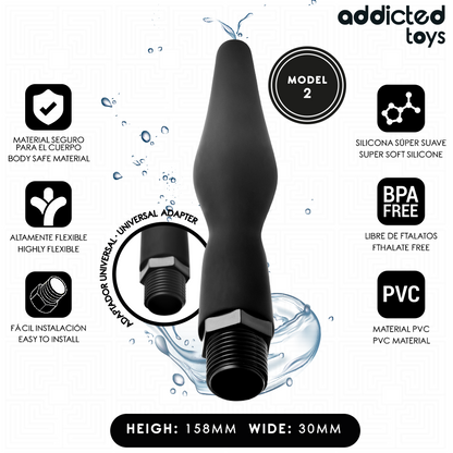 Addicted Toys – Nettoyeur anal avec adaptateur universel – vue produit 1