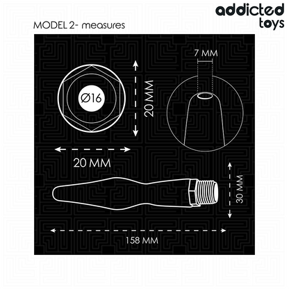 Addicted Toys – Nettoyeur anal avec adaptateur universel – vue produit 5