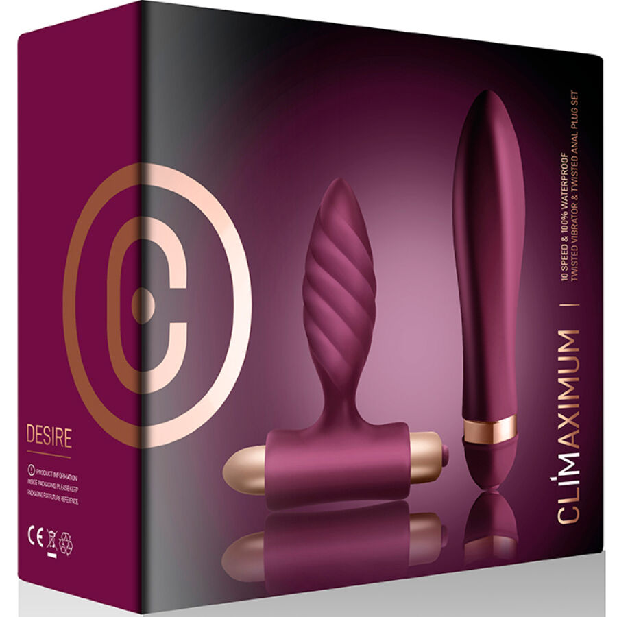 Climaximum Desire — Kit vibromasseur Ardor et plug Oryx — vue 2