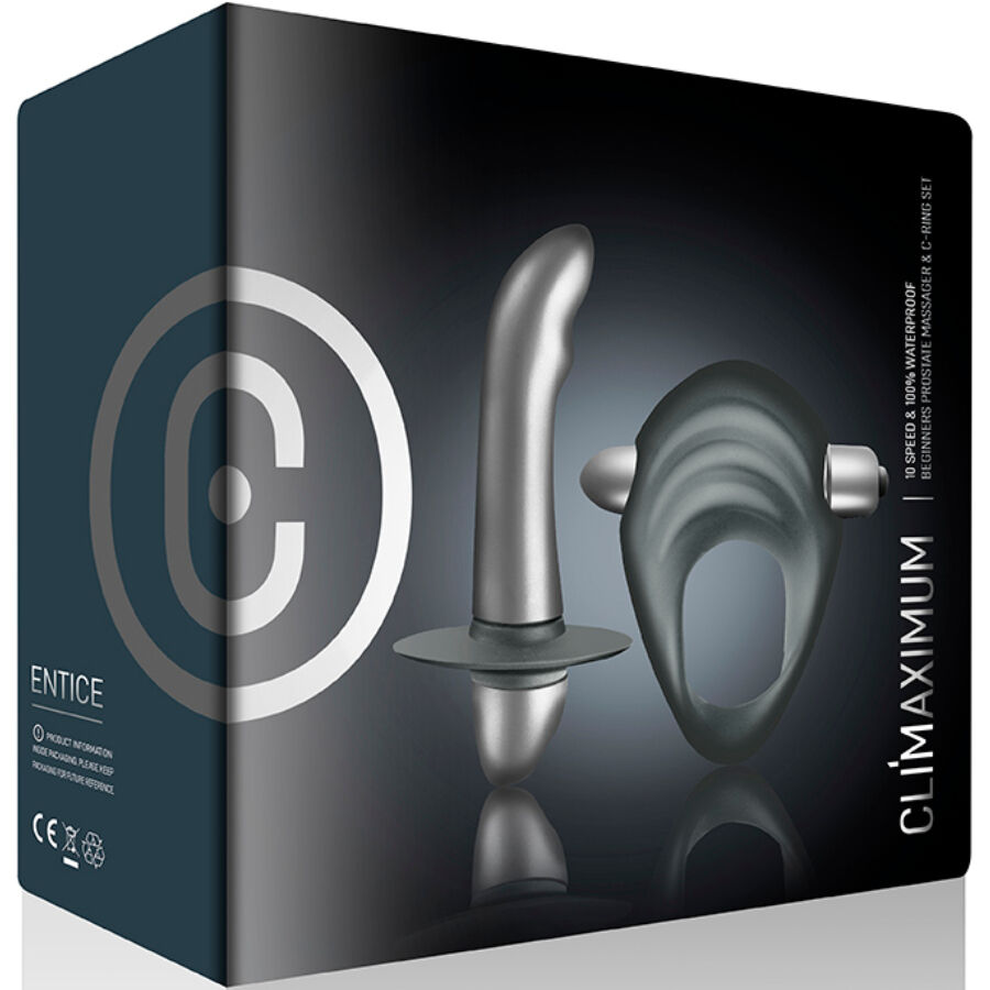 Climaximum Entice — Kit anneau Avio et stimulateur prostate Gratus — vue 2