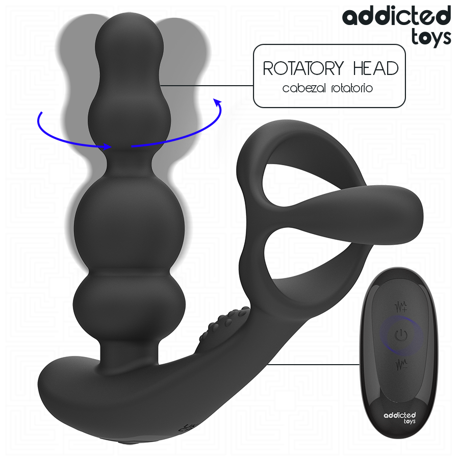Addicted Toys – Masseur prostatique rotatif télécommandé – vue produit 3