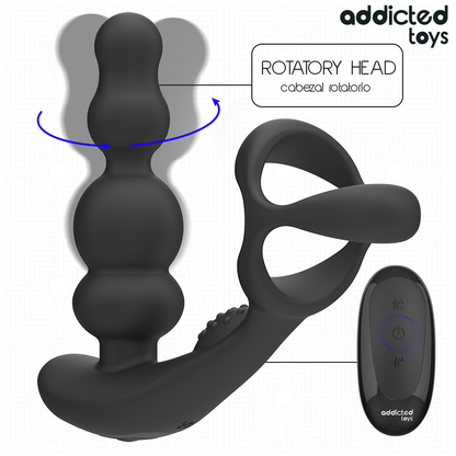 Addicted Toys – Masseur prostatique rotatif télécommandé – vue produit 3