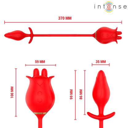 Intense — Melanie double stimulateur de clitoris avec langue en zigzag — vue officielle 7
