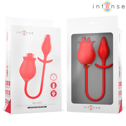 Intense — Melanie double stimulateur de clitoris avec langue en zigzag — vue officielle 3