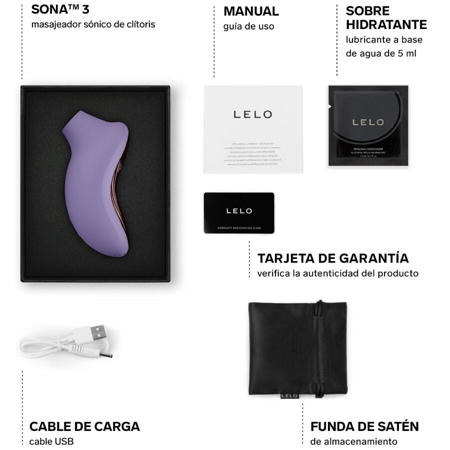 LELO Sona 3 – Stimulateur clitoridien sonique – vue produit 5