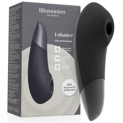 Womanizer Enhance – Pleasure Air et vibrations – Noir – vue produit 8