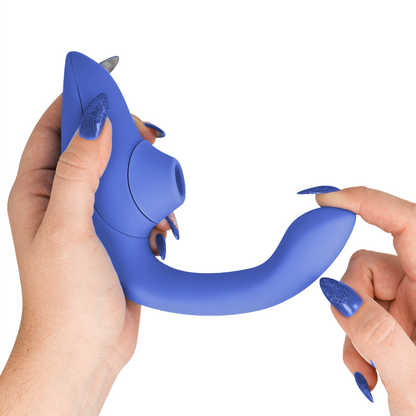 Womanizer Blend – Vibromasseur rabbit Pleasure Air – Bleu vibrant – vue produit 4