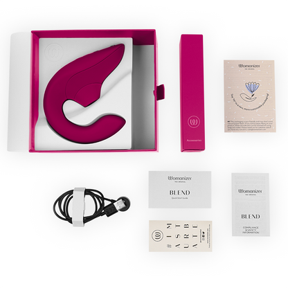 Womanizer Blend – Vibromasseur rabbit Pleasure Air – Fuchsia – vue produit 17