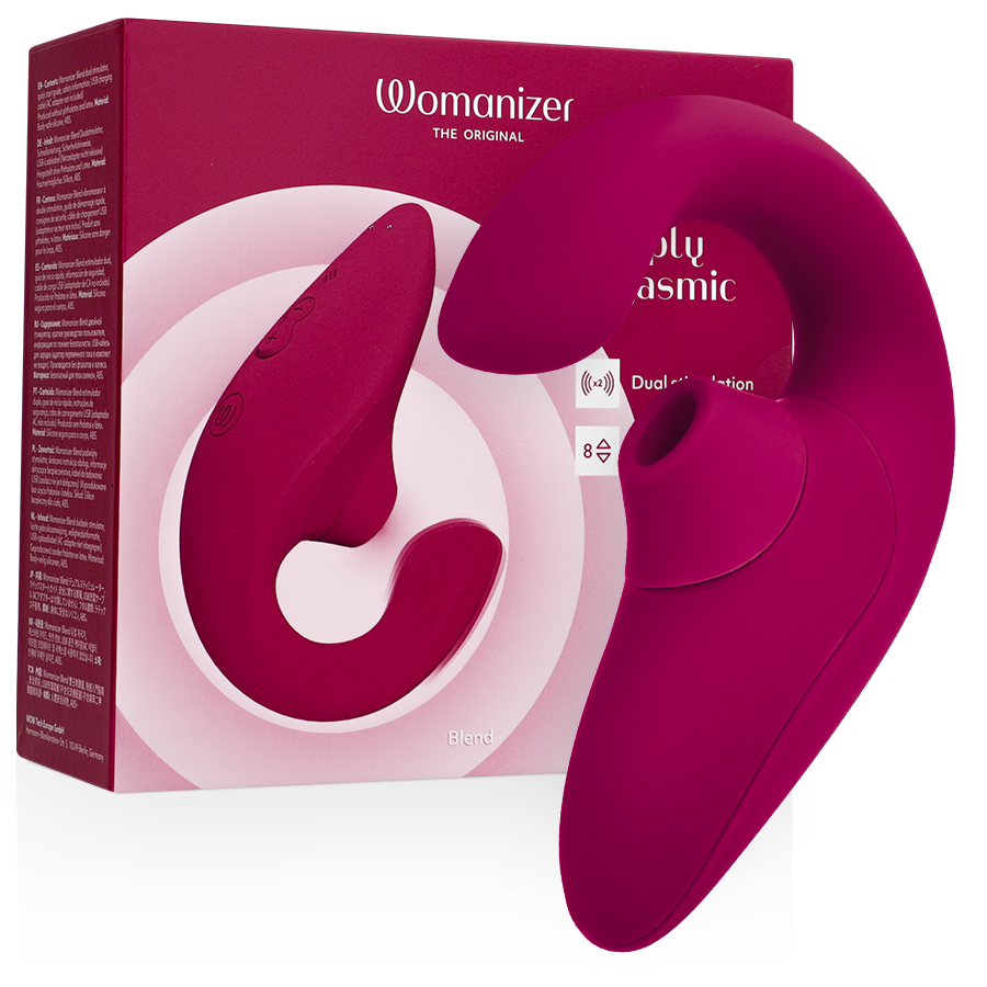 Womanizer Blend – Vibromasseur rabbit Pleasure Air – Fuchsia – vue produit 8