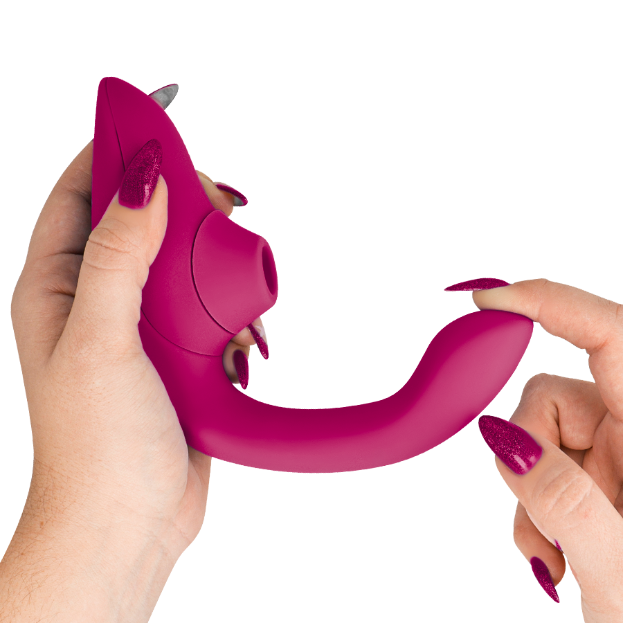 Womanizer Blend – Vibromasseur rabbit Pleasure Air – Fuchsia – vue produit 15