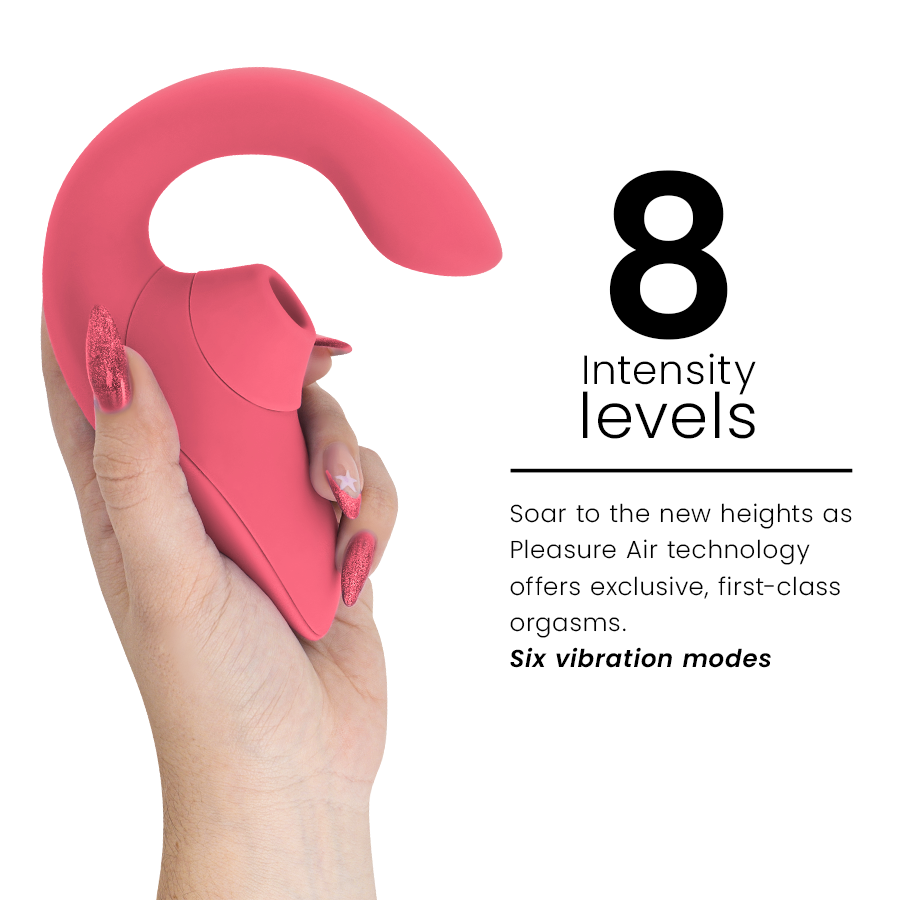 Womanizer Blend – Vibromasseur rabbit Pleasure Air – Rose – vue produit 27