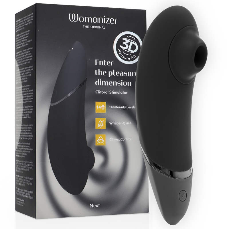 Womanizer Next noir, stimulateur clitoridien 3D Pleasure Air