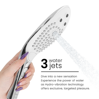 Womanizer Wave – Pommeau de douche stimulant – Chrome – vue produit 25