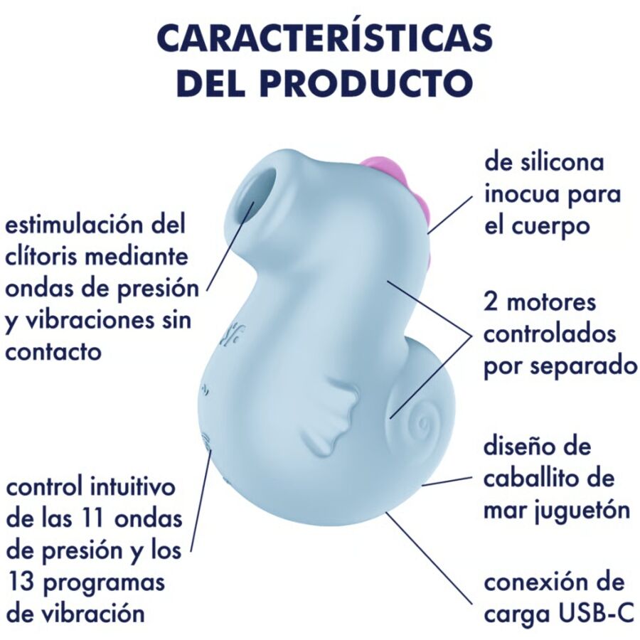 Satisfyer Sea Pony — Vibrateur et stimulateur Air Pulse — vue officielle 4