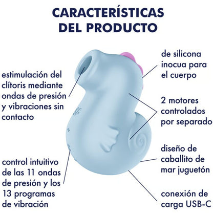 Satisfyer Sea Pony — Vibrateur et stimulateur Air Pulse — vue officielle 4