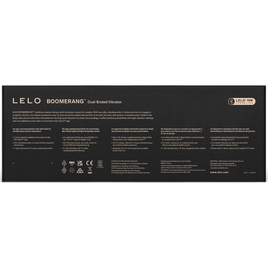LELO Boomerang – Vibromasseur double extrémité – vue produit 5
