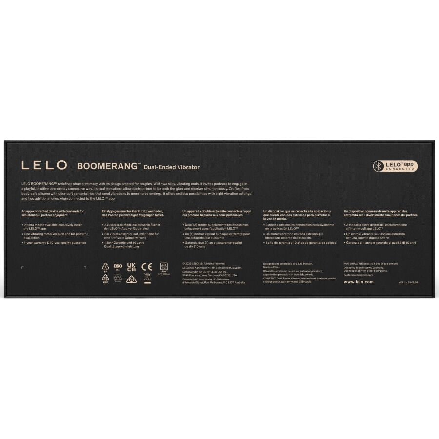 LELO Boomerang – Vibromasseur double extrémité – vue produit 10