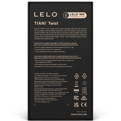 LELO Tiani Twist – Vibromasseur pour couple connecté – vue produit 4