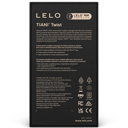 LELO Tiani Twist – Vibromasseur pour couple connecté – vue produit 12