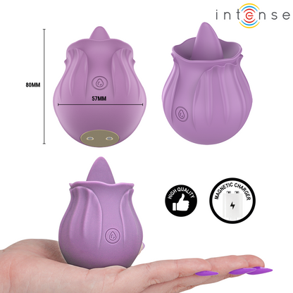Intense Azalea – Stimulateur clitoridien floral violet – vue produit 3