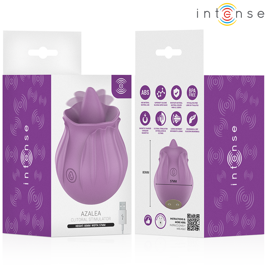 Intense Azalea – Stimulateur clitoridien floral violet – vue produit 6