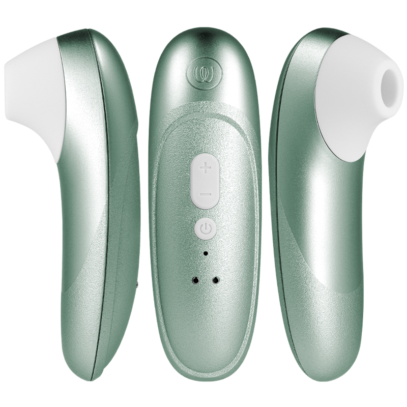 Womanizer Pro vert sauge vu de profil
