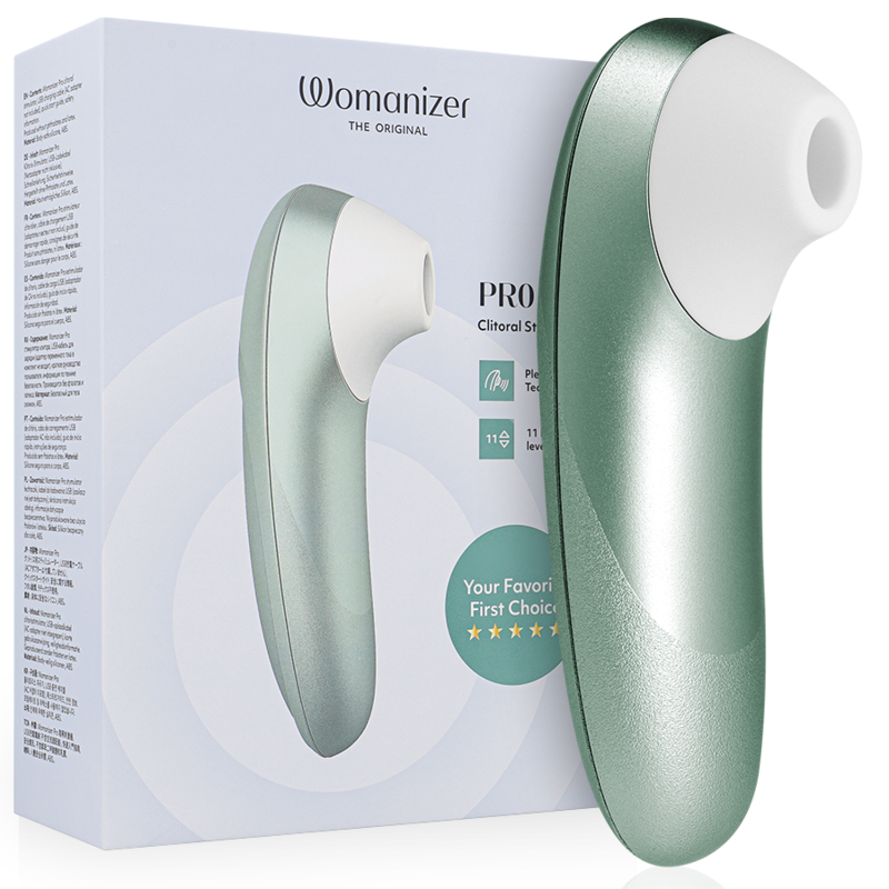 Womanizer Pro vert sauge, stimulateur clitoridien Pleasure Air
