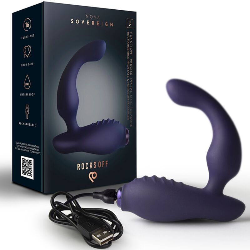 Rocks-Off Mini Wand – Baguette rechargeable rose – vue produit 1