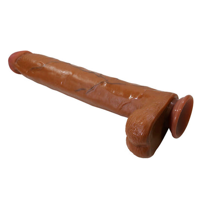 Pretty Love — Dany godemichet flexible réaliste avec ventouse 36 cm Ø 5,6 cm marron — vue officielle 4