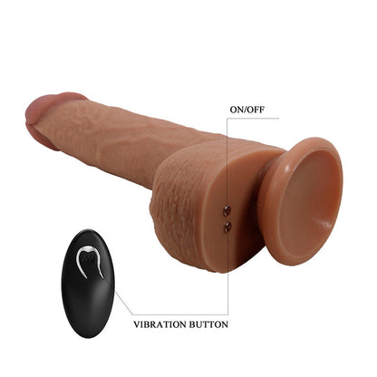 Pretty Love — Tommy vibrateur à poussée réaliste avec télécommande marron foncé — vue officielle 7