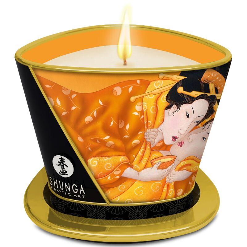 Shunga Mini Caress — Bougie de massage mangue 170 ml — vue 2
