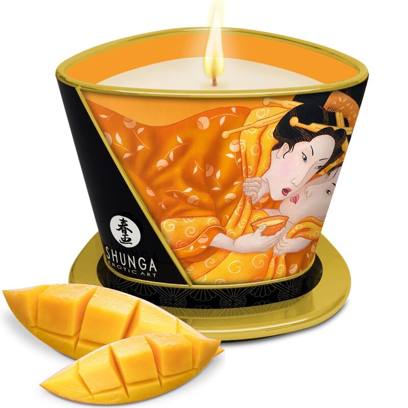 Shunga Mini Caress — Bougie de massage mangue 170 ml — vue 1