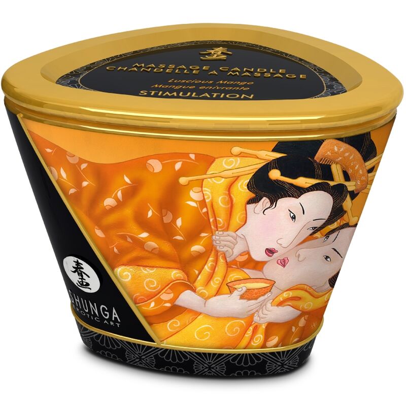 Shunga Mini Caress — Bougie de massage mangue 170 ml — vue 3