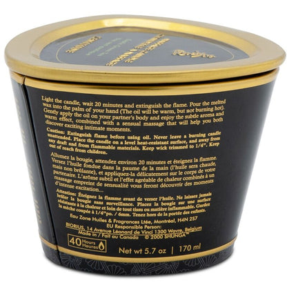 Shunga Mini Caress — Bougie de massage lavande 170 ml — vue 5