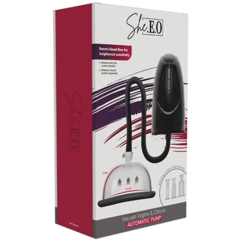 She.E.O — Pompe à vide automatique pour vagin et clitoris noir — vue officielle 4
