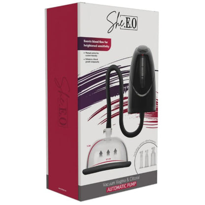 She.E.O — Pompe à vide automatique pour vagin et clitoris noir — vue officielle 4