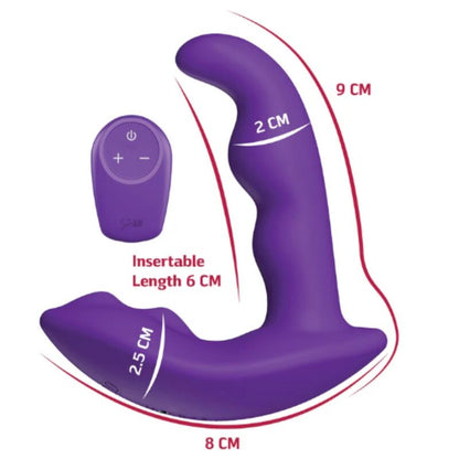 She.E.O — Stimulateur anal vibrant rotatif avec télécommande violet — vue officielle 7
