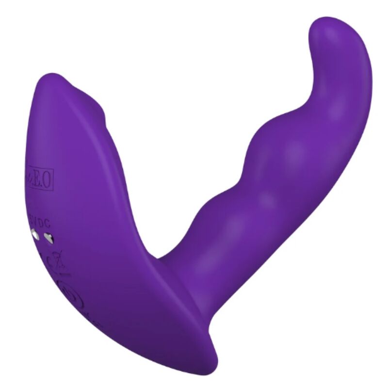She.E.O — Stimulateur anal vibrant rotatif avec télécommande violet — vue officielle 4